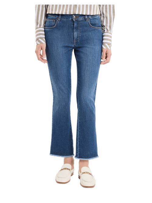 jeans donna trombetta cotone stretch blu FAY | NTW8650520LXCJU604